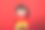 一个中国女孩拿着橘子过春节素材图片
