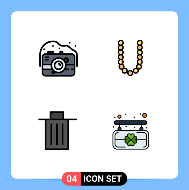 为卷筒纸设置4种通用填充线平面颜色图片下载