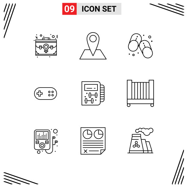 为健身设置9个商业大纲包图片下载