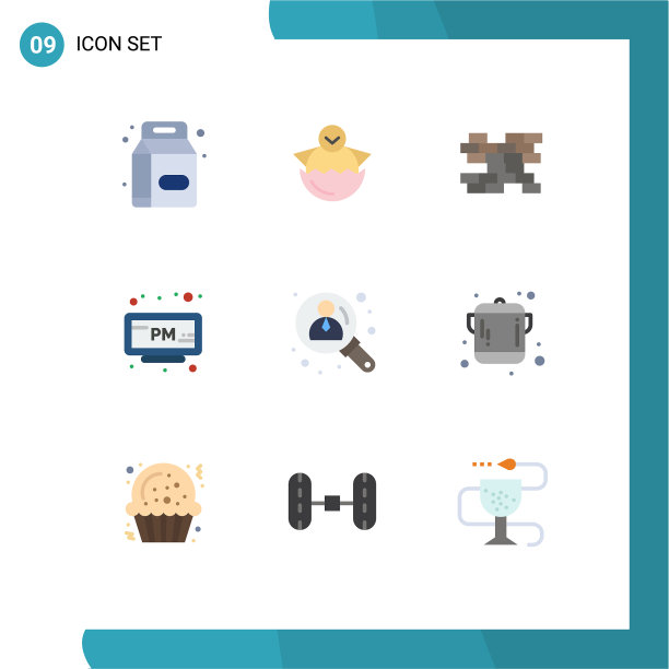 股票图标包9行符号和符号图片下载