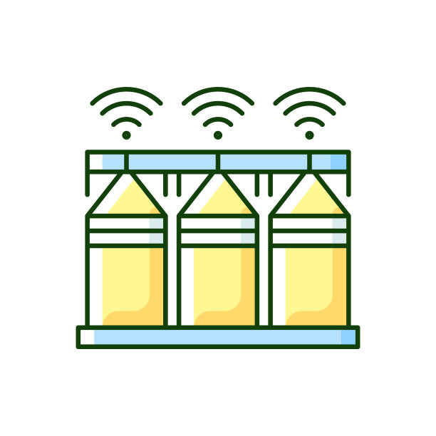 智能作物存储RGB彩色图标图片下载