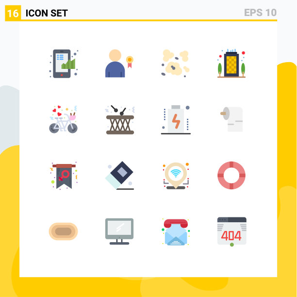 股票图标包16行符号和符号图片下载