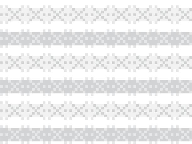 白色圣诞集市岛无缝图案背景图片下载