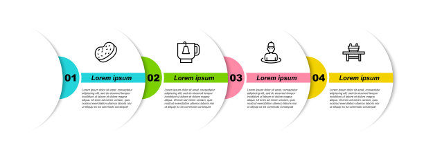 集浴绵、杯茶茶包、男式桑拿、桑拿凳桶等于一体。业务信息模板。向量图片下载