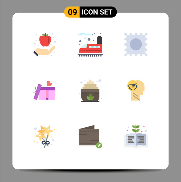 股票图标包9行符号和符号图片下载