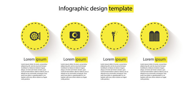 设法轮、星月、曲霉、诫命。业务信息模板。向量图片下载