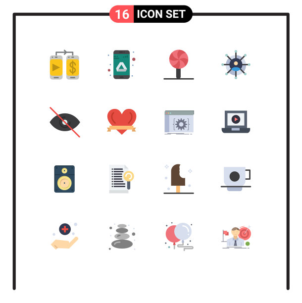 设置16平面颜色网格心脏否认图片下载