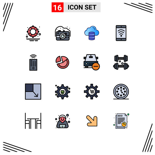 为卷筒纸设置16条通用平色填充线图片下载