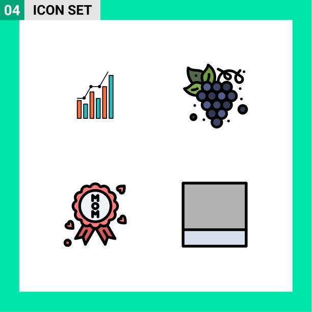 包装4现代填充线平色标志和图片下载