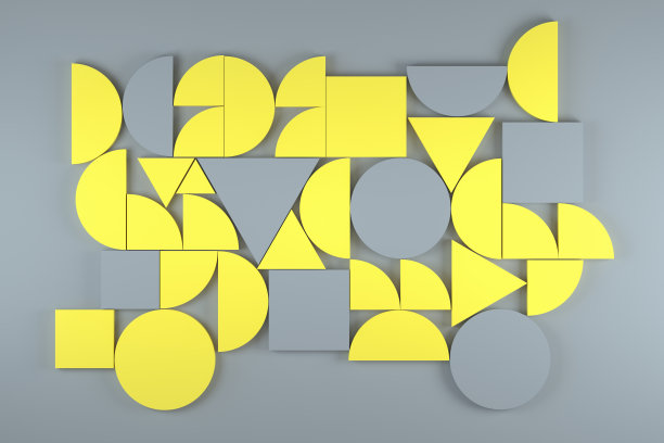 抽象三维几何形状最小的背景图片下载