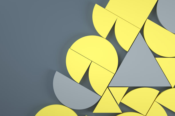 抽象三维几何形状最小的背景图片下载