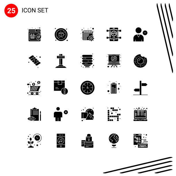 主题立体符号和可编辑符号的25个图片下载