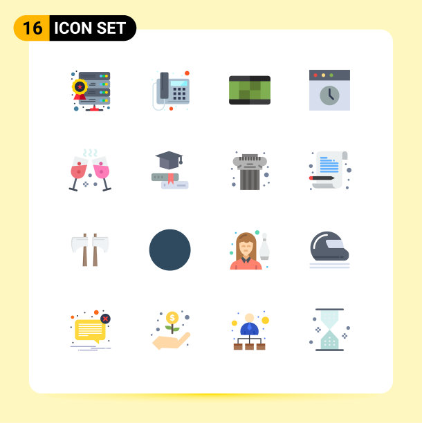 16种适用于网络和移动的通用平面颜色图片下载