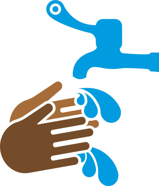 手洗图标设计模板隔离图片下载