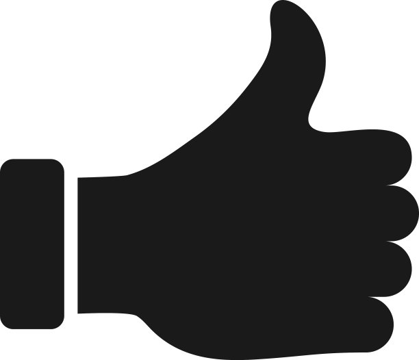 大拇指图标设计模板孤立图片下载