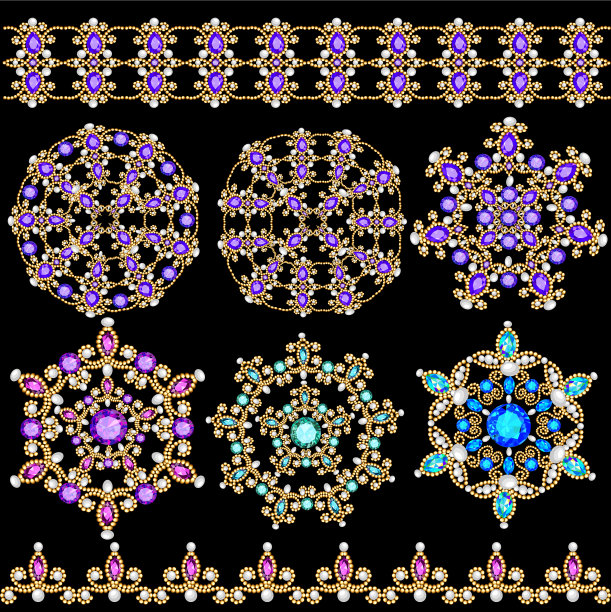 集珠宝复古吊坠装饰制成图片下载