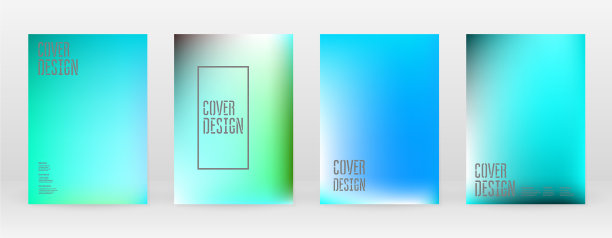 柔和充满活力的蓝绿色霓虹概念图片下载