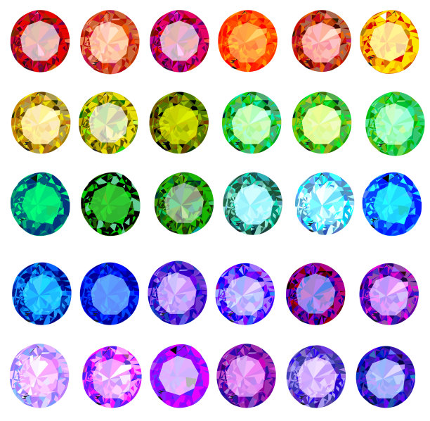 设置宝石不同的颜色图片下载
