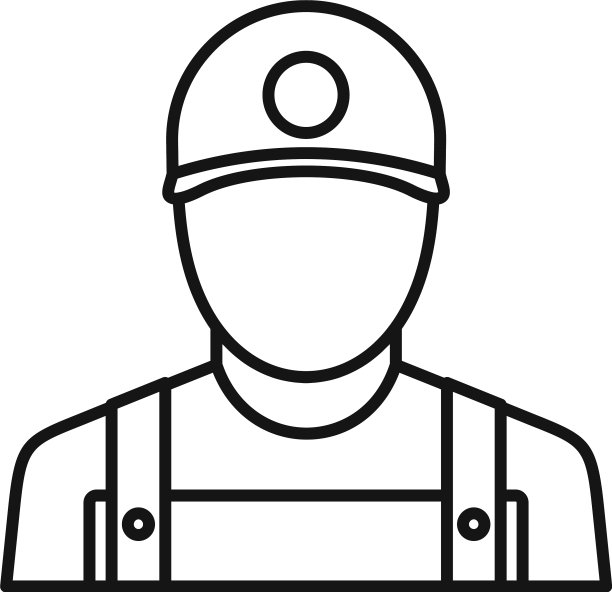 窗口安装工人图标轮廓样式图片下载