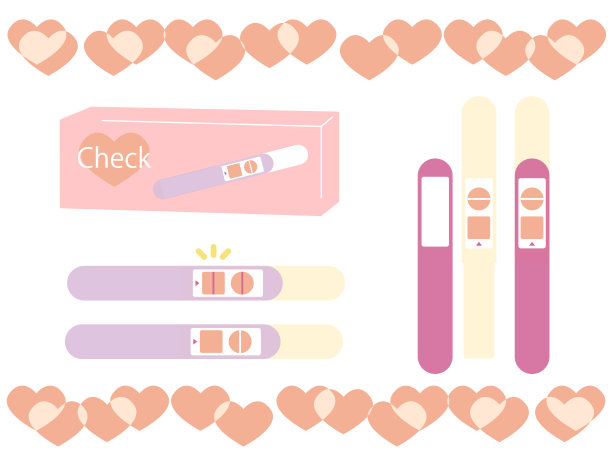这是验孕棒的插图。图片下载