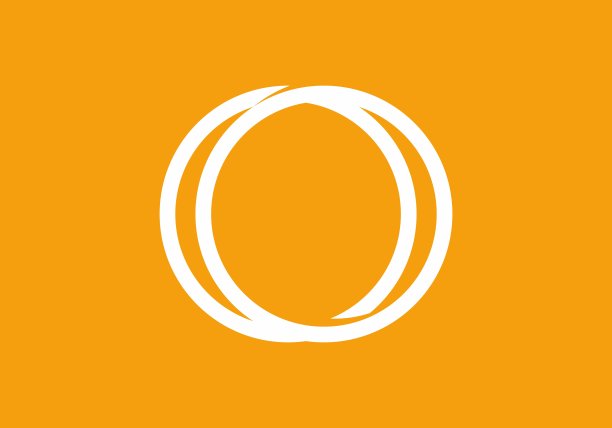 黄白色的双圆图案图片下载