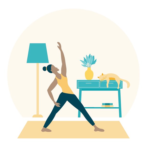 在家做瑜伽图片下载