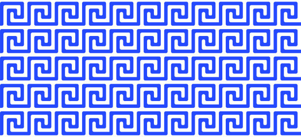 希腊无缝模式。古老的装饰与关键元素。抽象的蓝白几何线。矢量背景为布料布料，时尚，陶瓷地板，装饰纺织品，纹理图片下载