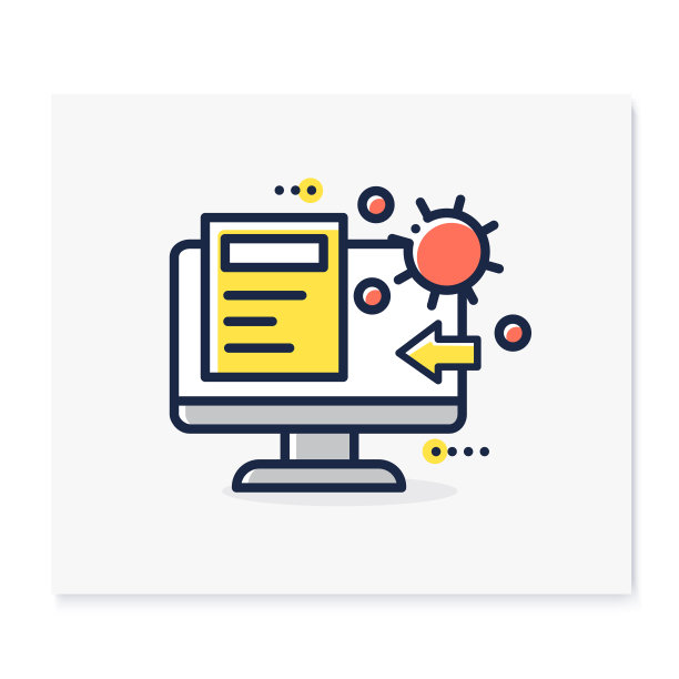 传播疾病教育彩色图标图片下载