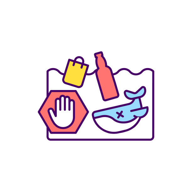 海洋污染防治RGB颜色图标图片下载