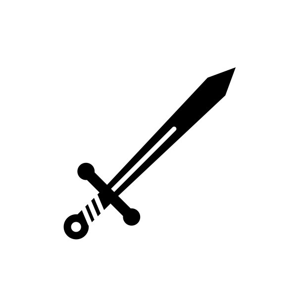 剑图标设计标志模板插图图片下载