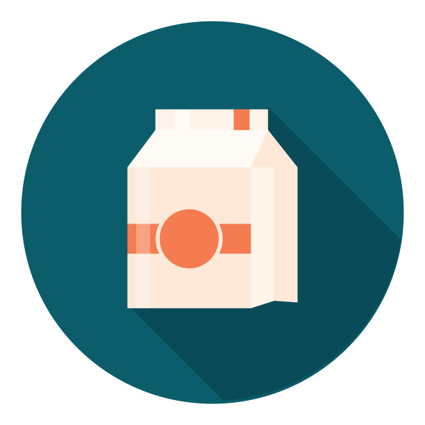 牛奶盒平面图标设计图片下载