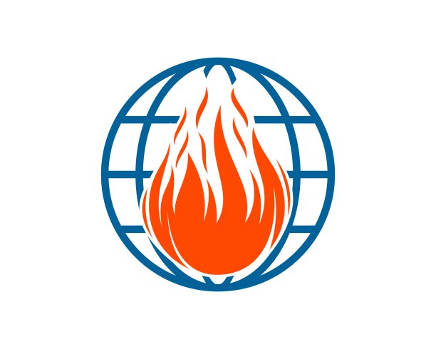 抽象的球体，里面有火球图片下载