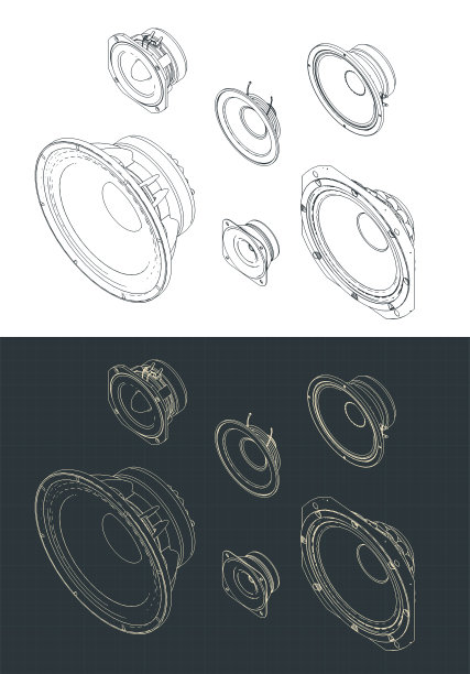 扬声器设置等距图纸图片下载