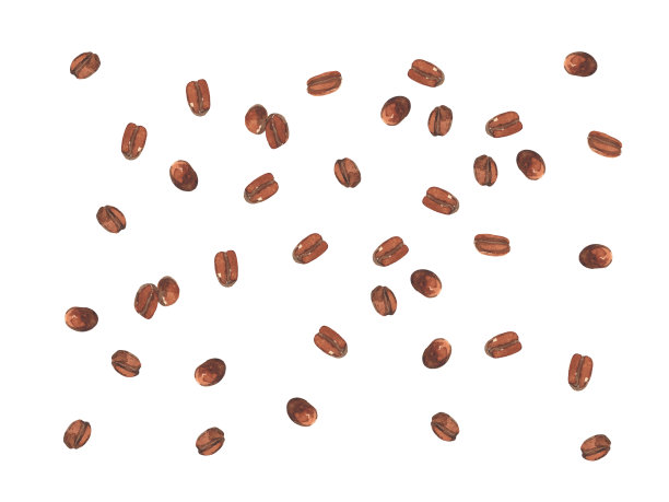 咖啡杯和勺子。水彩画在白色的背景图片下载