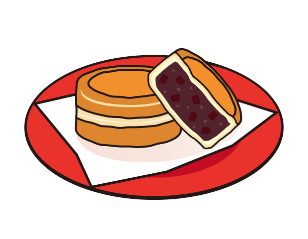 Obanyaki矢量图。大饼烧是一种传统的日本甜品。日本的糖果。Imagawayaki。图片下载