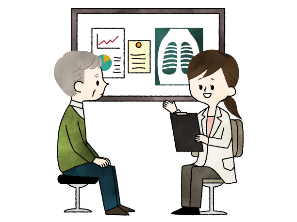 一位老人在看医生图片下载