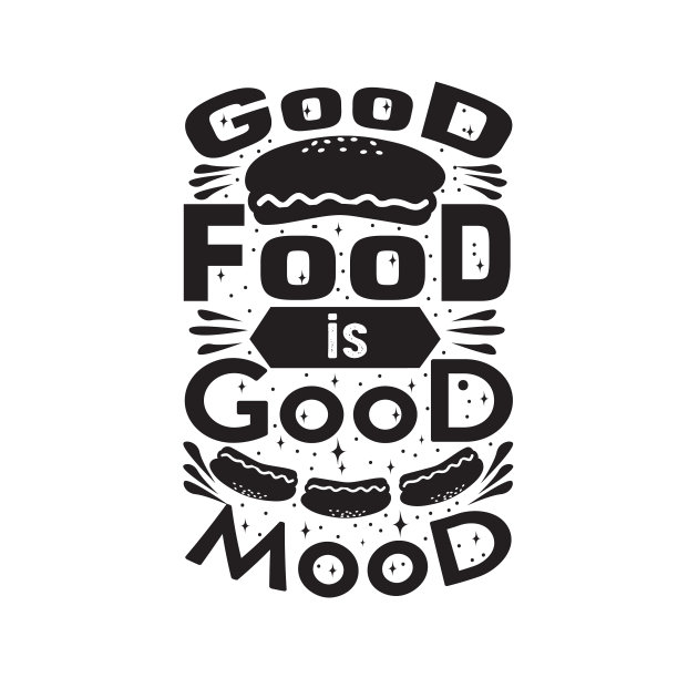 热狗说好的食物就是好的心情图片下载