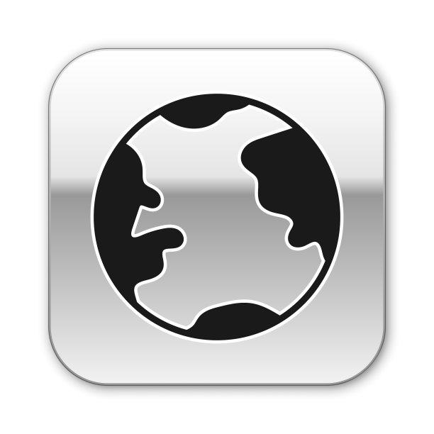 黑色地球地球仪图标孤立在白色图片下载