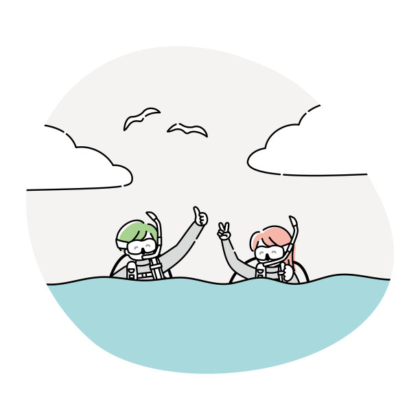 男人和女人都喜欢潜水图片下载