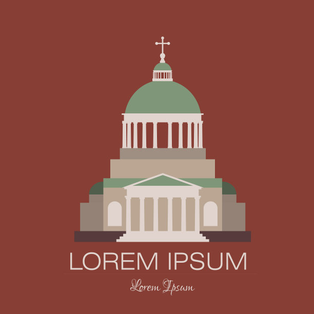 经典建筑，卡通建筑图片下载