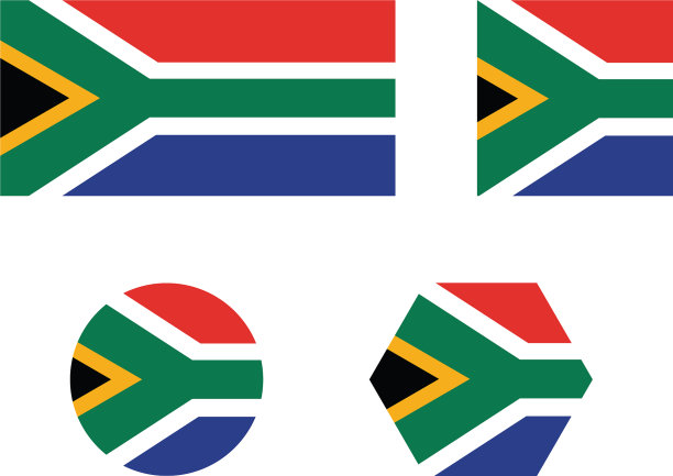 南非国旗套装图片下载