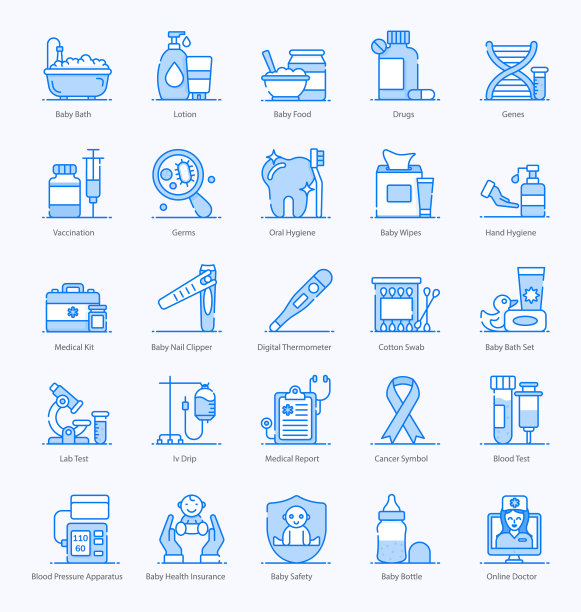 包bahygiene扁平图标图片下载