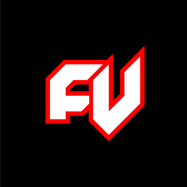 Fv标志设计初始Fv字母设计图片下载