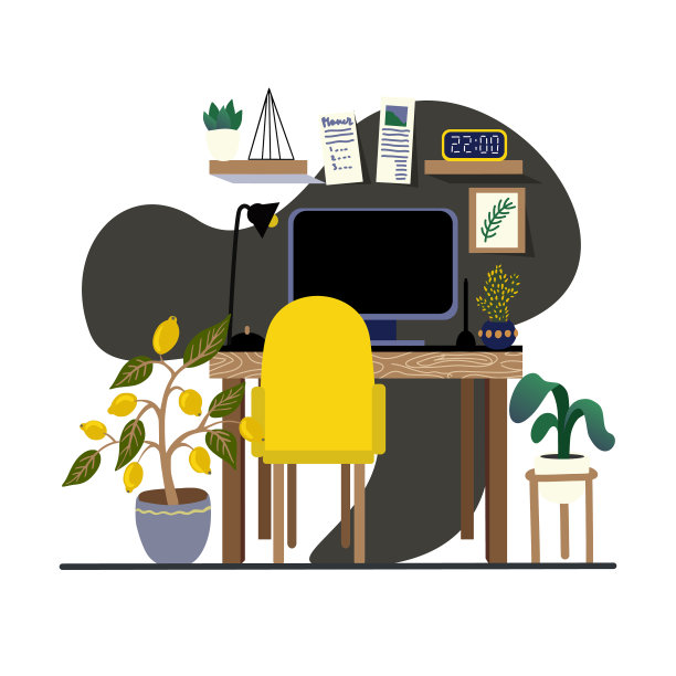 室内设计师工作场所家庭装饰图片下载