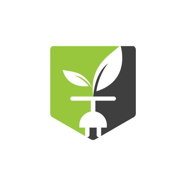 Eco plug标志设计图片下载