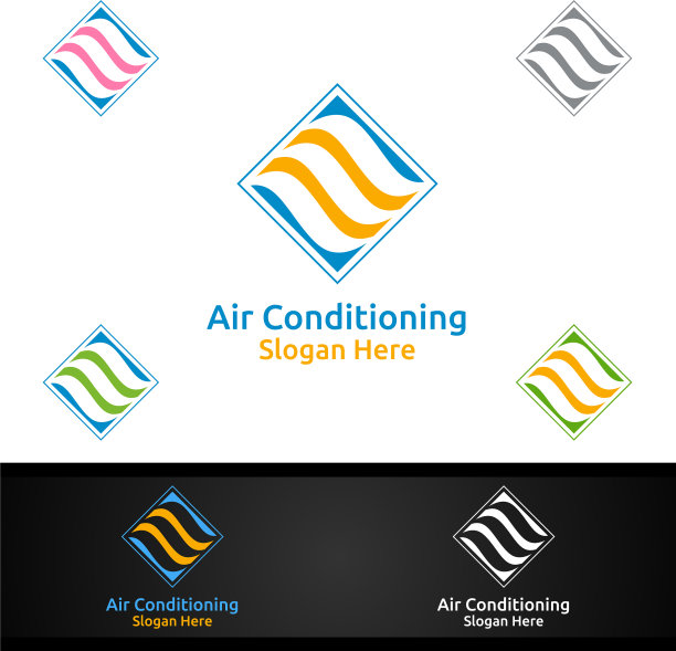 空调和供暖服务标志图片下载