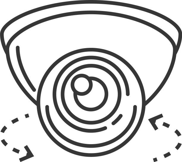 360度虚拟旅行线条相机图标图片下载