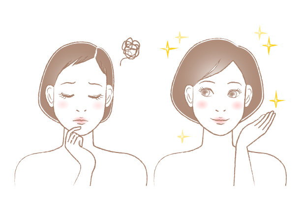 女人的美丽插图。头发稀疏的麻烦。白色背景。矢量插图。图片下载