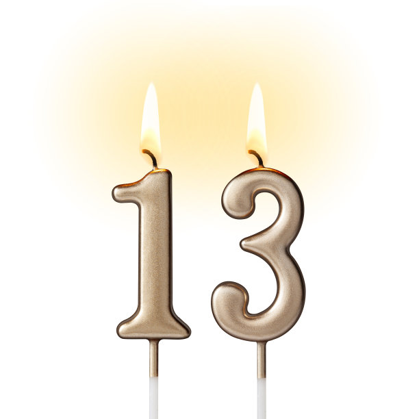 燃烧蜡烛的形式，13号图片下载