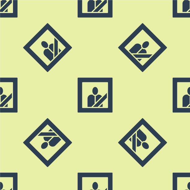 蓝色丧服相框，黑色缎带图标图片下载